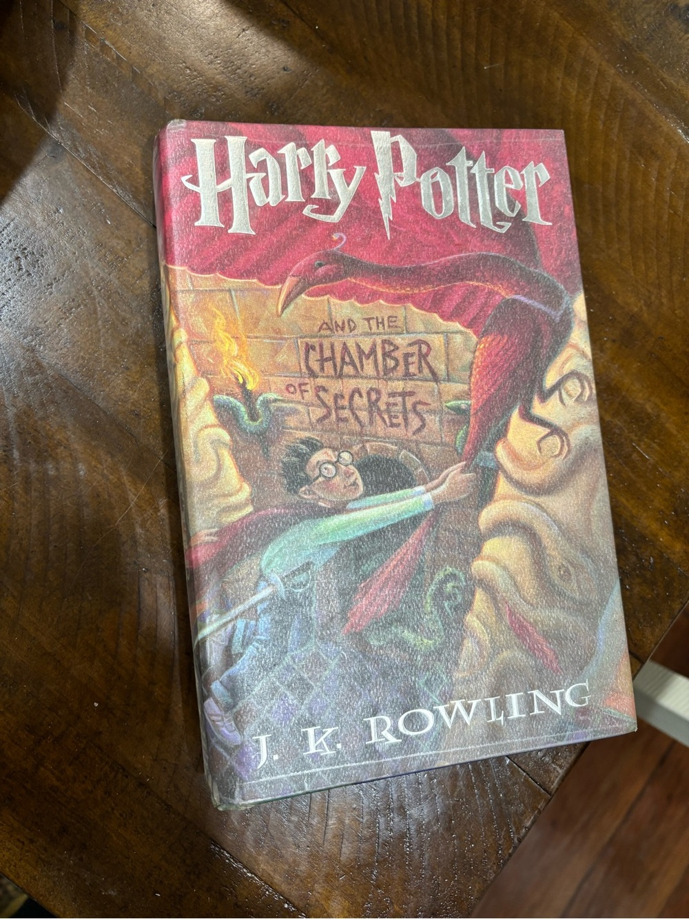 Harry Potter and the Chamber of Secrets by J.K. Rowling - Red Hardcover